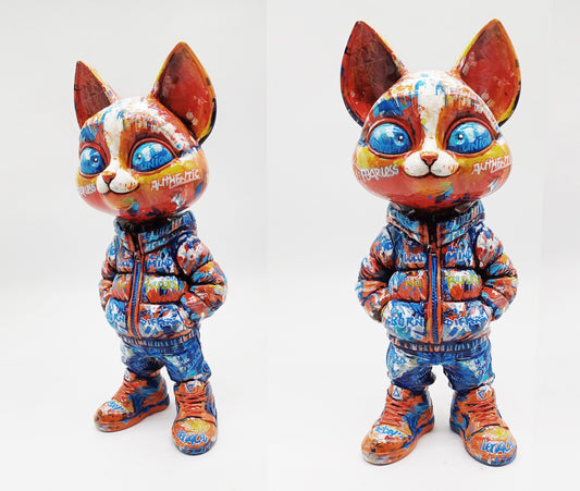 Artoons Unique -Blaze  Streetwear | Sculpture Peinte à la Main | Édition Unique 1/1
